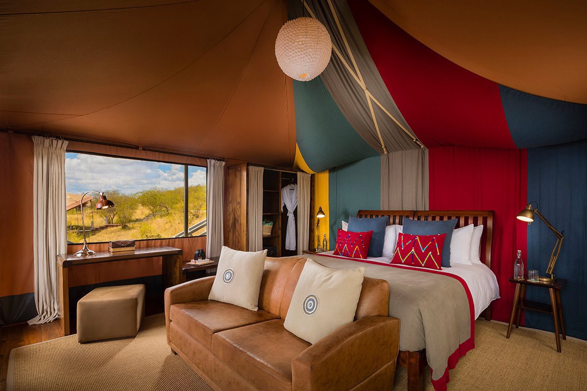 letsDiscoverke's tweet photo. Sir Richard Branson’s Mahali Mzuri camp in the Mara, a gem 😍 https://t.co/gMWiUByEi9