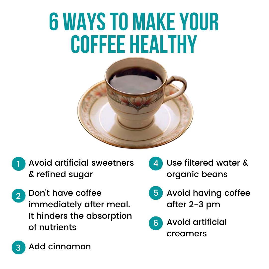 6 Ways to Make your Coffee Healthier #coffee #healthy #healthyalternatives #wellness #lifestyle #weightloss #nutrition