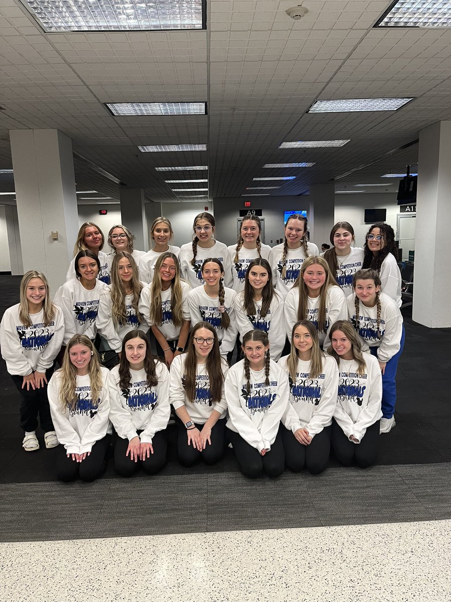 Wheels up to Disney! UCA Nationals here we come! ✈️