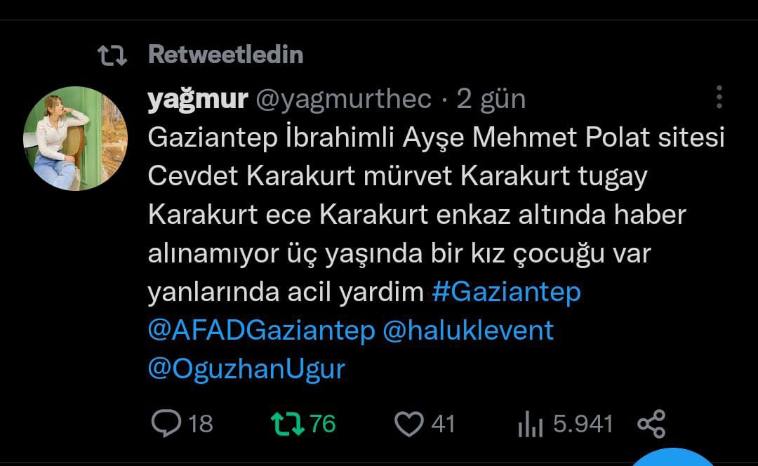 Soobeexo's tweet photo. #Gaziantep #DEPREMOLDU  @haluklevent @OguzhanUgur @AFADGaziantep @DepremDairesi https://t.co/5QRbKUDZls