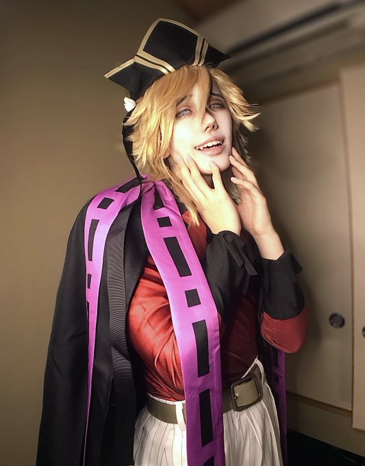 鬼滅の刃 童磨 上弦の弐 フルセット コスプレ ウィッグ 下駄 扇付き