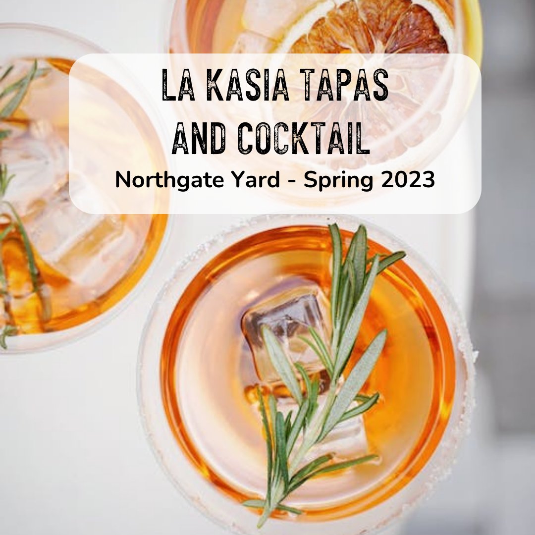 NorthgateYard's tweet photo. We're delighted to announce the name of the SECOND restaurant joining Northgate Yard.

Spring 2023 - La Kasia Tapas and Cocktail, a new offering from well-known and successful #Bridgwater restaurateur Erdal Sahin.

https://t.co/lP6MhcDhA1

@SedgemoorDC
#northgateyard #cocktails https://t.co/dU7lbMTiFv