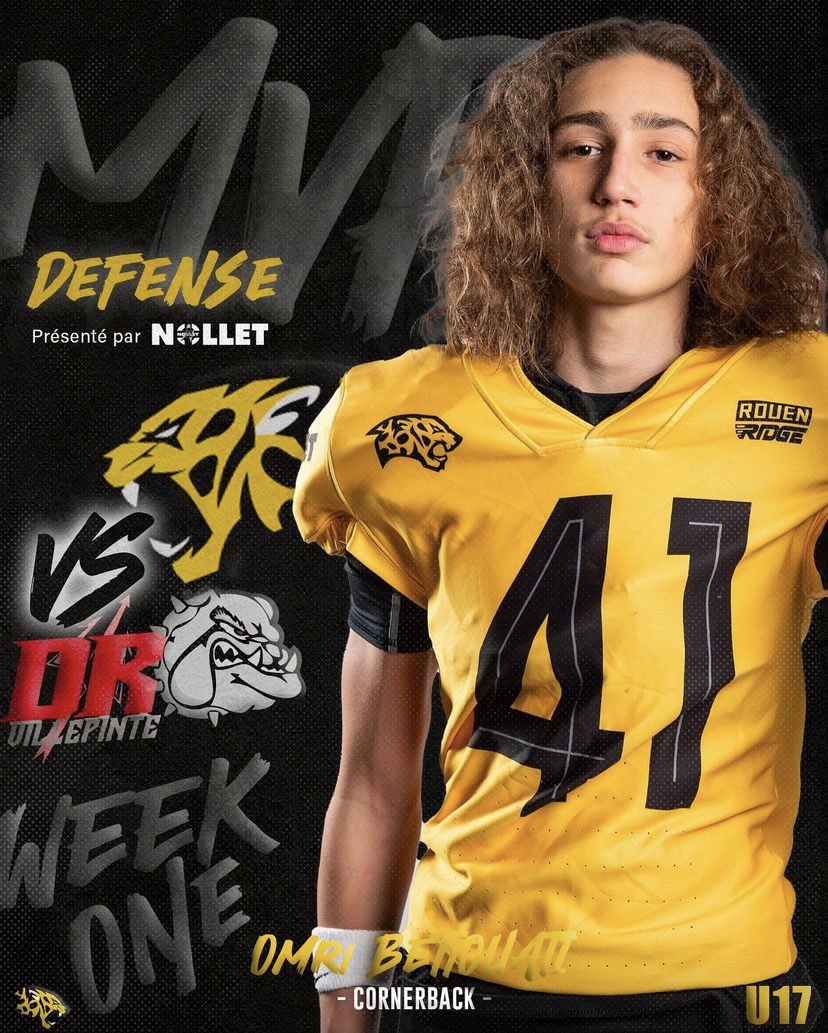 bettouati_omri's tweet photo. Week 1:
1 pick 97yrds td
3 pass deflections 
0/5 pass allowed 
0 yard allowed 
@La_Fagency @ARRECRUITMENTFR @CoachWilbornII @orange_nigel @jcessante @JmFortin3 https://t.co/pGzHTG5Sf0