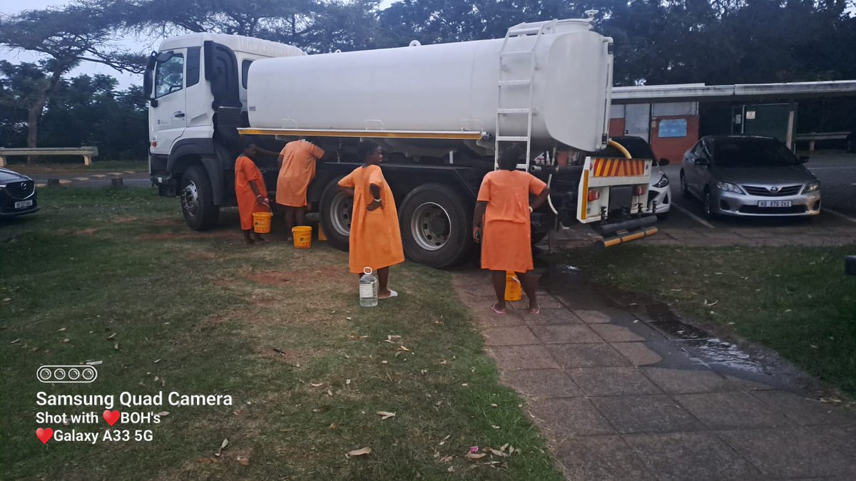 NursesIndaba's tweet photo. Prince Mshiyeni Memorial Hospital in KZN ran out of municipal water supply as from Friday 03 February 2023 and this what patients will be subjected to for the whole of February. @HealthZA @kznhealth @SABCNews @eNCA @Newzroom405 @ewnupdates @EFFSouthAfrica https://t.co/RG2DttfFZq