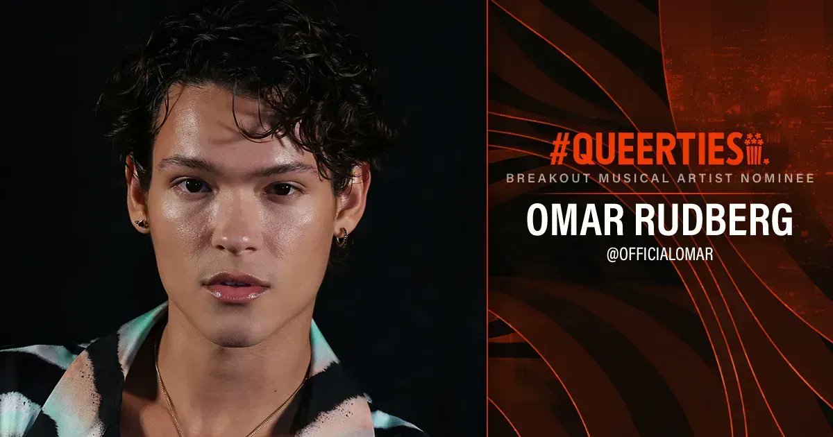 It’s time to make your voice heard and vote for the #Queerties! Congrats to <a href="/OmarRudberg/">O M A R</a>, nominee for BREAKOUT MUSICAL ARTIST. Vote for all your #LGBTQ+ faves once a day until voting closes on February 21st! 🏳️‍🌈🏆🍿buff.ly/3HbxpCi