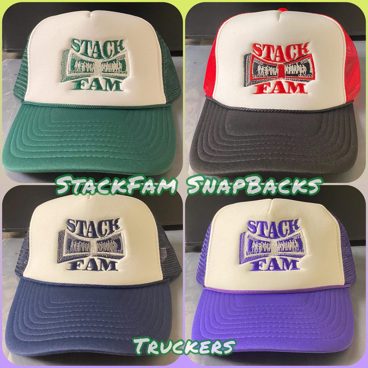 DeazyFrasier's tweet image. Dm Me To Place Your Orders... StackFam Trucker Hats #StackFam