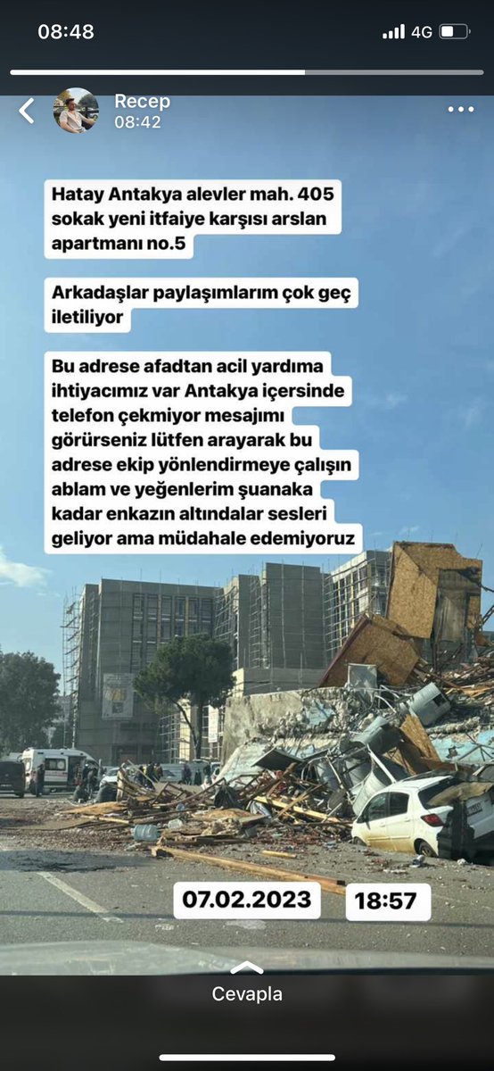 nlyxyl's tweet photo. Kuzenim hala yardım bekliyor https://t.co/WBIBH87Bg8