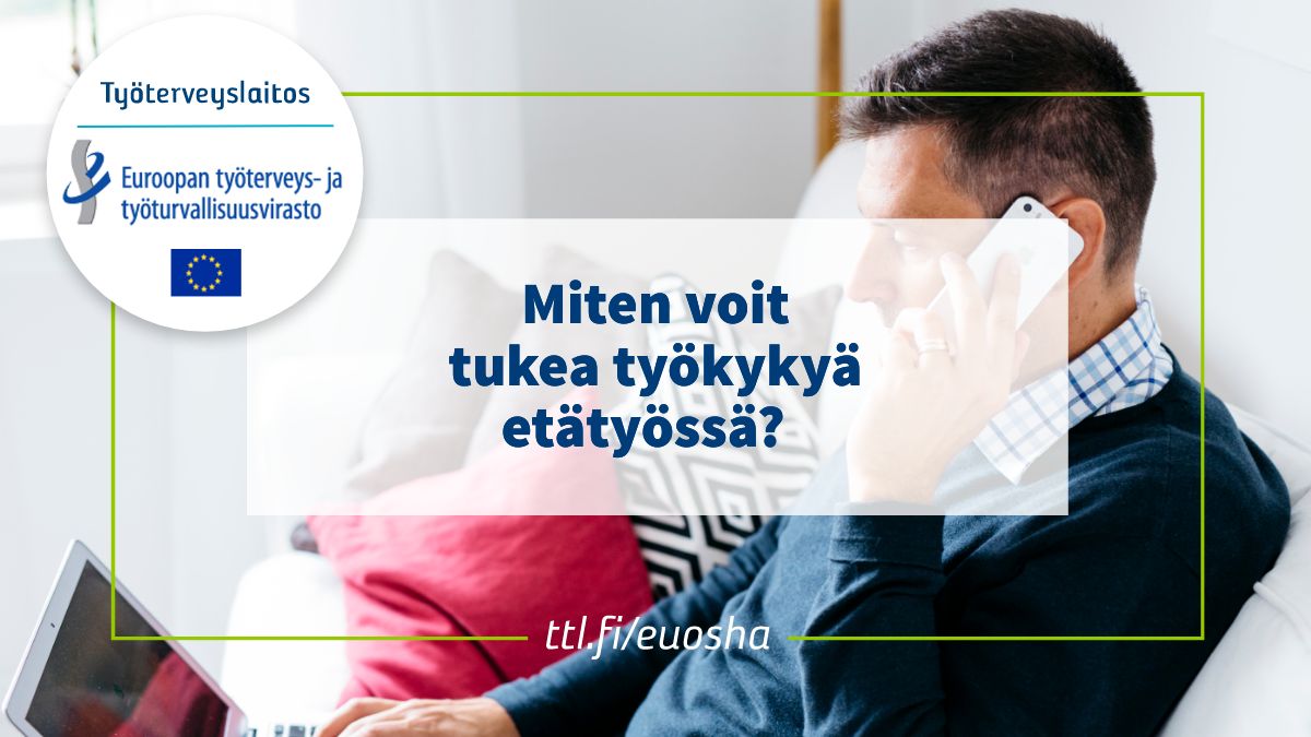 Työkyvyn tukeminen ei aina ole helppoa. Etätyössä se voi olla vielä haastavampaa, kun vuorovaikutus ei tapahdu kasvokkain. Katso, miten perinteisiä käytäntöjä tulisi muokata etätyöhön sopiviksi: ttl.fi/oppimateriaali… #EUOSHA #työkyky #etätyö