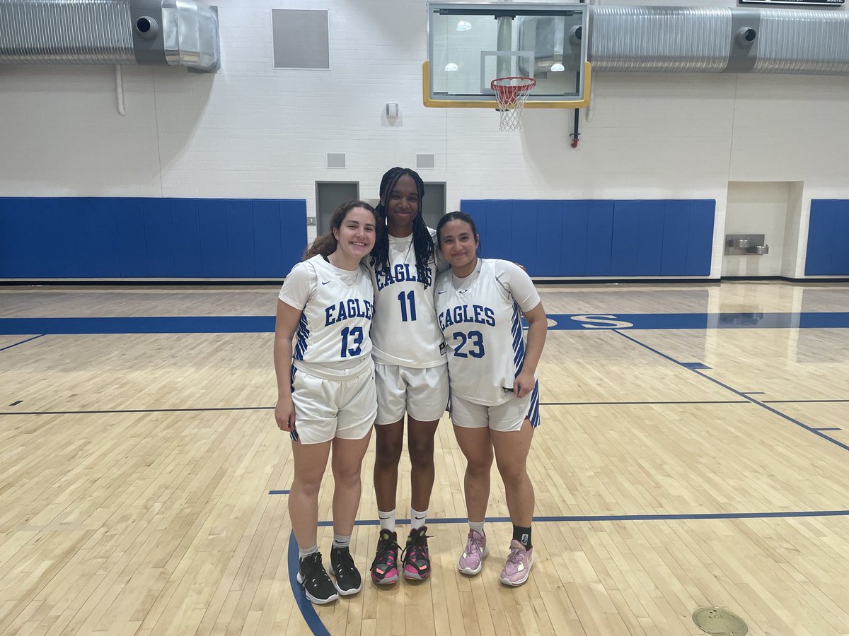 Thank you to 3 great seniors - Ella, Jadynn &amp; Nara for your hard work &amp; commitment for 4 years to the Eagle basketball program.  Your 4 year run will go down as one the greatest in school history!