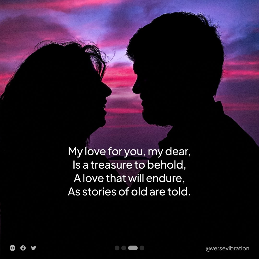 versevibration's tweet image. A love transcending time, boundless and eternal, a treasure to behold.#MyLoveForYou #BoundlessAndEternal #TranscendTime #InfernalHeart #PassionateLove #CherishedOne #BlessedLife #FearlessLove #TreasureToBehold #EnduringLove #LovePoem #Heartbeats #BeautyAndGrace
