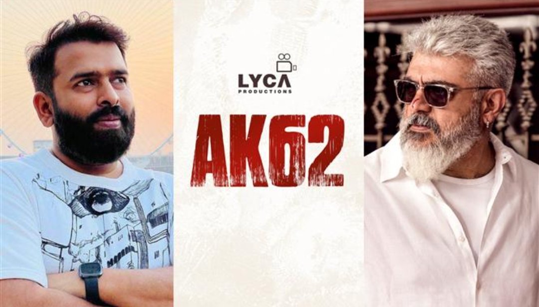 #AK62 ✨

Music - #SanthoshNarayanan (#Karnan #Vadachennai)
Direction - #MagizhThirumeni (#KalagaThalaivan #Thadam)

#AjithKumar #lycaproductions