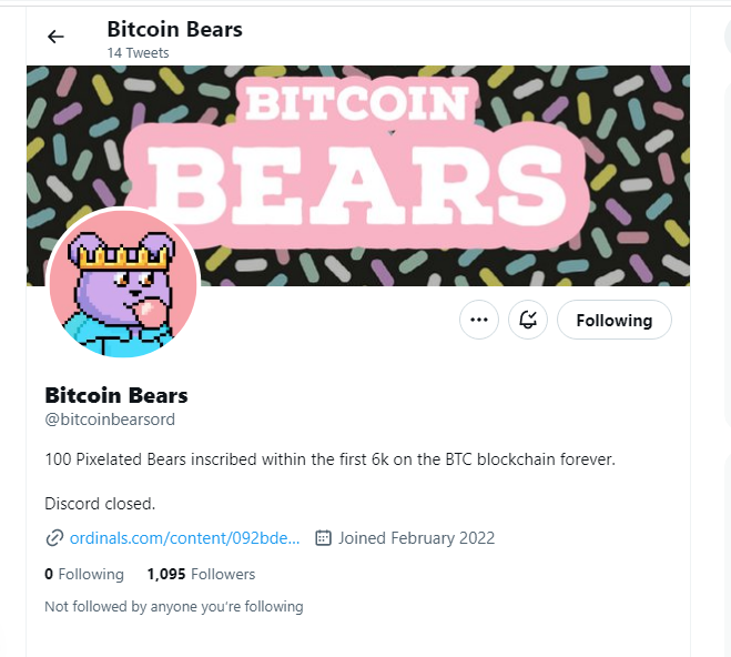 Jessie26yo's tweet photo. @bitcoinbearsord Hey hey hey, nots on! So excited about first BTC NFTs!!! https://t.co/G1XLcTYV1i