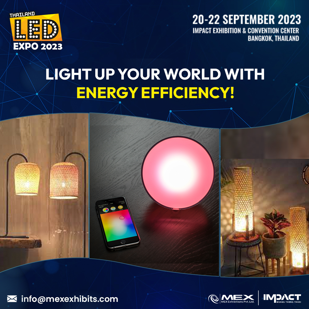 lightdesignexp's tweet image. Discover the latest advancements in energy efficiency and lighting technology at LED Expo Thailand. Learn how to reduce your energy consumption 

Book your stall: bit.ly/3aojppO 
.
.
.
.
#ledexpo #ledindustry #ledtechnology #smartlighting #lightingexhibition