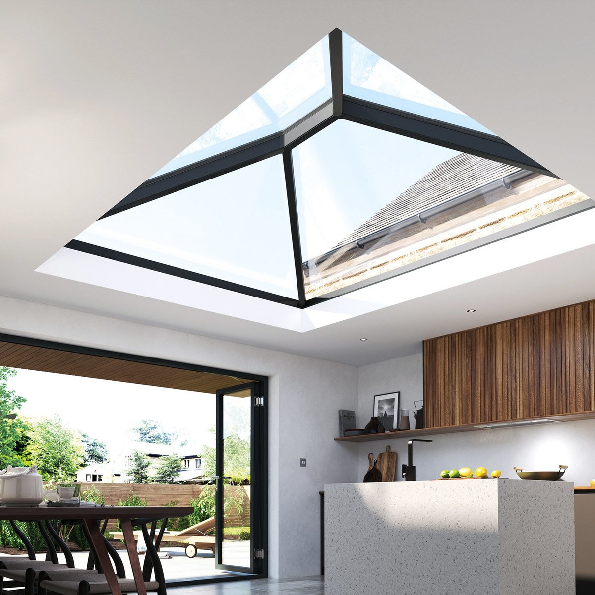 Increase the height and light in your living space with Korniche Roof Lanterns. Discover Korniche bit.ly/3QhTWSn 

@KornicheSystems 
#RoofLanterns #GlassRoof  #InteriorDesign