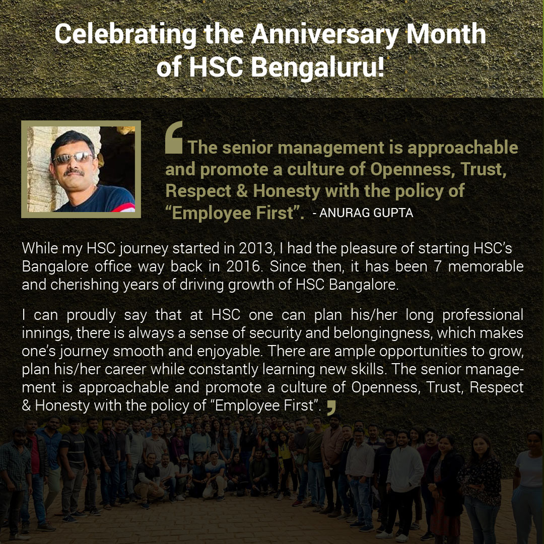 SystiqueStories's tweet photo. .@hsccorp has been at forefronts of #DigitalEngineering sector courtesy smart #HSCians working across the globe.This month,we complete #7Years in #Bengaluru & have most amazing crew with us to celebrate this #anniversary. Few HSCians shared their thoughts on this august occasion. https://t.co/l5cNK07Iru