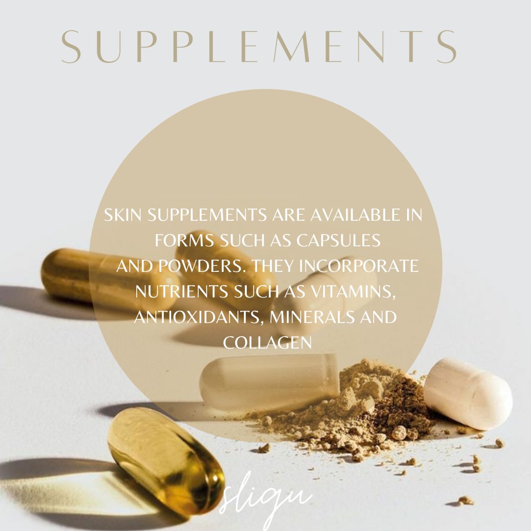 SliguBeauty's tweet photo. S U P P L E M E N T S 

Vitamins and minerals are vital for our wellbeing and growth. What happens on the inside affects the exterior

Check out which supplements have a positive impact not only on your body but your skin too 🤍

 #Skin #Skincare #GirlTalkZA #Beauty #Supplements https://t.co/965eEL6ft9