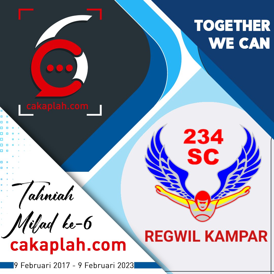 234SCKampar's tweet photo. Tahniah @Cakaplah Yang Ke 6 Tahun. Semoga Tetap Menjadi Media Panutan Masyarakat dan @KerabatCakaplah Yang Makin Inspiratif, Faktual, dan Terpercaya. Amin 🤲🏻😀🙏🏻
@234ScRiau 
@234SC_Pekanbaru 
@234SCInhu 
@234scBengkalis 
@234SCPELALAWAN 
@234SC_INHIL 
#freefall #234SCKampar https://t.co/8Qe6j6jaOa