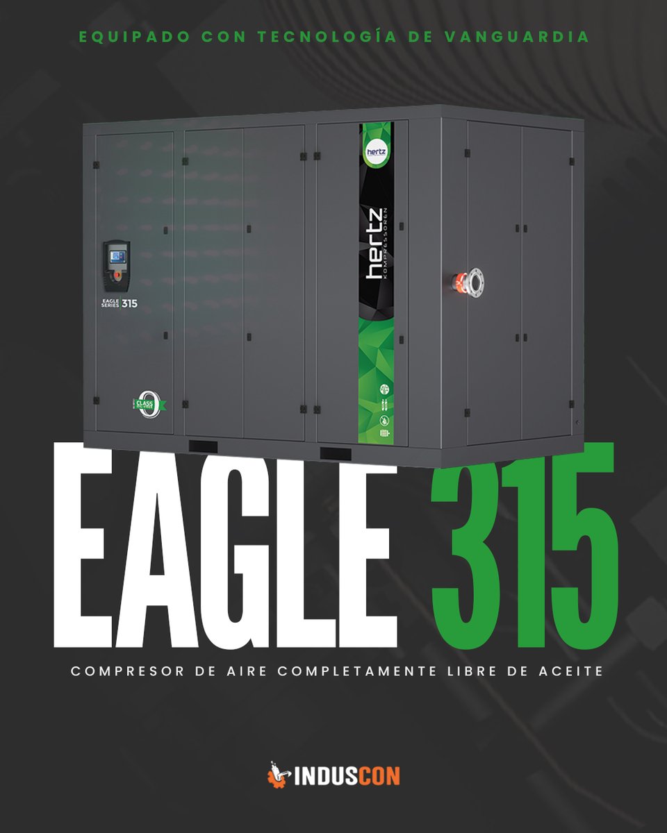 induscondr's tweet photo. Los compresores de tornillo rotativo libres de aceite de la Serie Eagle están diseñados para el suministro de aire continuo en cualquier aplicación crítica que requiera aire 100% limpio. 
•
¡Contáctenos hoy!
☎️ 809-422-2929
📧info@induscon.com.do
•
#airecomprimido #induscondr https://t.co/DEJeNb0lqU