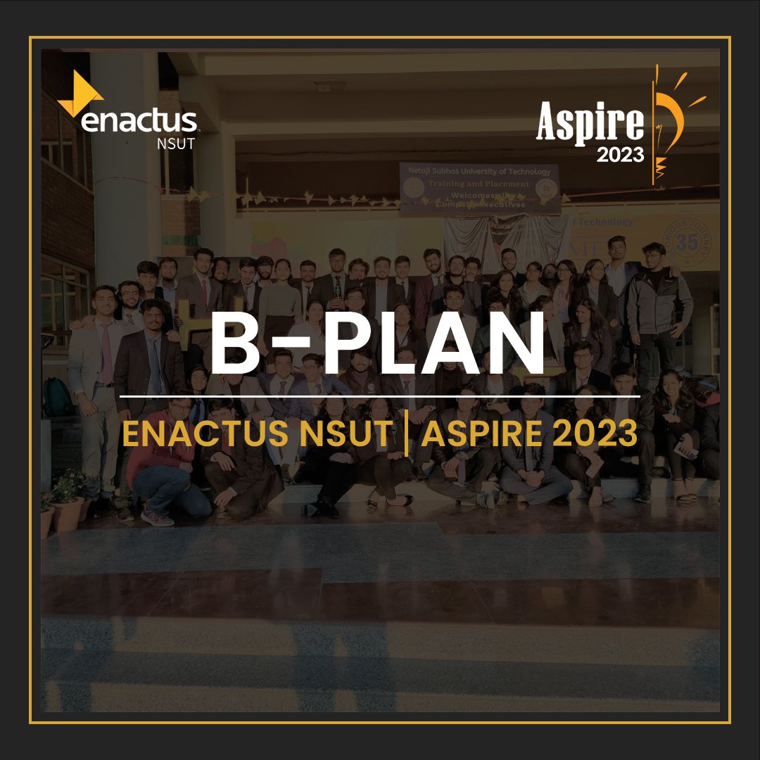 EnactusNSUT's tweet photo. Get ready to turn your innovative ideas into reality with the social B-plan competition at Aspire’23. This is your chance to showcase your creative thinking, bring about positive change in the world and take a step towards fulfilling your entrepreneurial aspirations. https://t.co/GErSnlAAbG