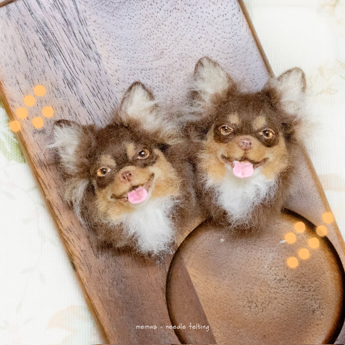 memwa_handmade's tweet image. Happy Chihuahua 😍🤩

.
#Memwa #เราใส่ใจทุกขั้นตอน
#minicat #minidog #handmade #needlefelting #needlework #needlefelted #needlefelt #woolart #woolfelted #woolfelting #cat #catart #catface #dog #dogart #dogface #art #ใยขนแกะ #羊毛フェルト作品 #羊毛フェルト #羊毛毡 #羊毛毡手作