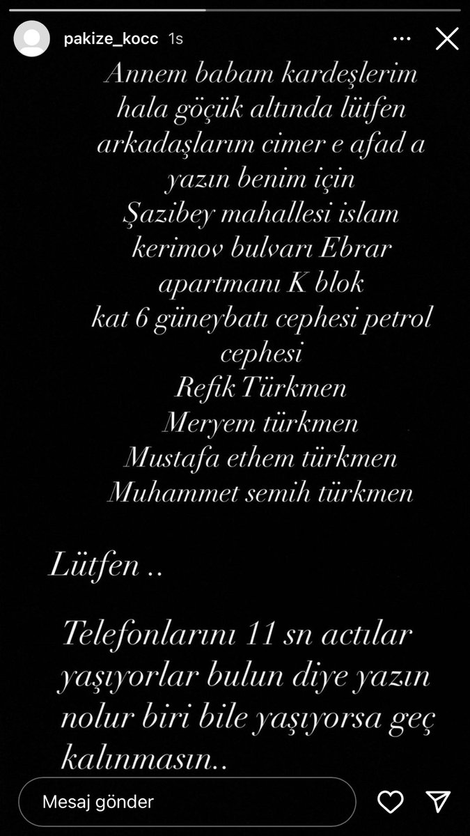 sselintetikk's tweet photo. @DepremDairesi @AFADBaskanlik @ahbap @buyuksehirkm https://t.co/fTpR6L3tsq