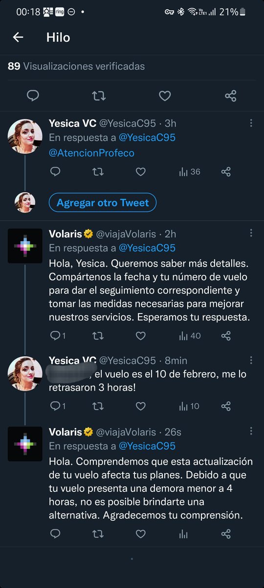 YesicaC95's tweet photo. Información que cura. Revisen bien si quieren viajar con @viajaVolaris si están dispuestos a que les retrasen por al menos 4 horas el vuelo. No volveré a contratar vuelos con ellos 😞
@AtencionProfeco https://t.co/tJKTSwEi4m