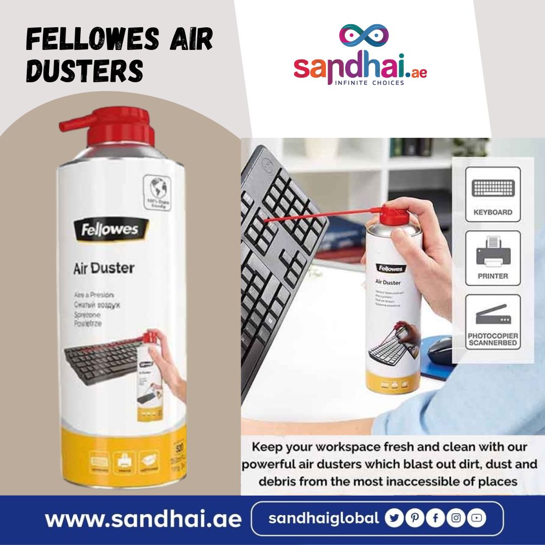 SandhaiGlobal's tweet photo. Fellowes Air Dusters Available on Sandhai🤩
Keep your work place Fresh &amp; Clean👍
Buy now 👇
https://t.co/JnEvbpSJq7...
 #OFF50 #onlineshopping #uae❤️ #freshstart #cleaningmotivation https://t.co/7B87vMhMQw