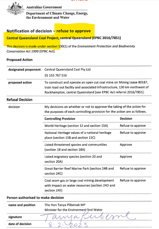 EPBC Referral Notics tweet media