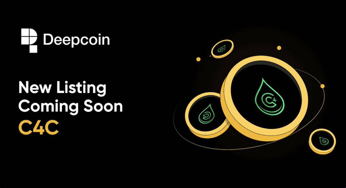 deepcoin_news's tweet photo. 🚨New Listing Alert!

$C4C Token will be listed on #Deepcoin soon!

🔥C4C/USDT - Get ready to trade🔥

C4C Token Project:
Website: https://t.co/YAMW26zQY6
Twitter: https://t.co/5Am5GnD8QL

#newlisting #C4C #Crypto4ACause https://t.co/UVnKIJw0YS