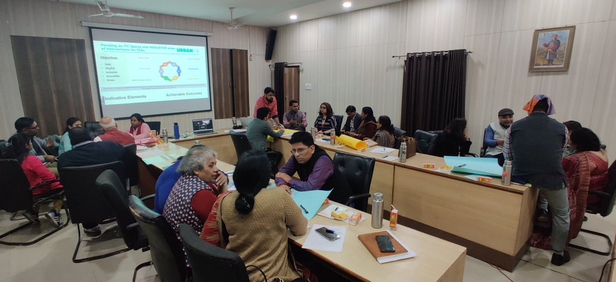 Urban95U's tweet photo. @Urban95Academy @RushdaMajeed @LSECities @LOFoschini @VickyChavezB A dialogue with City officials and relevant stakeholders on the #urban95 Child Safety Guidelines for value additions #earlychildhoodmatters #children #safety @MoHUA_India @Urban95cm @BvLFoundation @ICLEISouthAsia @Ecorys @jatan_sansthan #childfriendlycities #udaipur https://t.co/x1emu7JNK1
