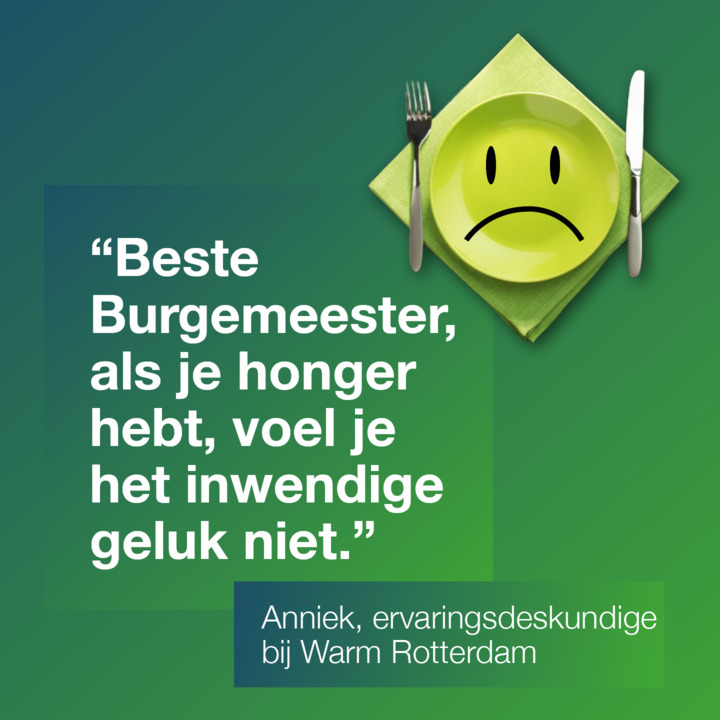 WarmRotterdam's tweet photo. "Rotterdam is niet de armste stad van Nederland. Rijkdom zit bij mij in de mensen", aldus burgemeester Aboutaleb. Wat vind jij van deze uitspraak? Anniek reageert: "Als je honger hebt, voel je het inwendige geluk niet." Wat is jouw reactie?
#warmrotterdam #aboutaleb #reageer https://t.co/KBMK7J14bL