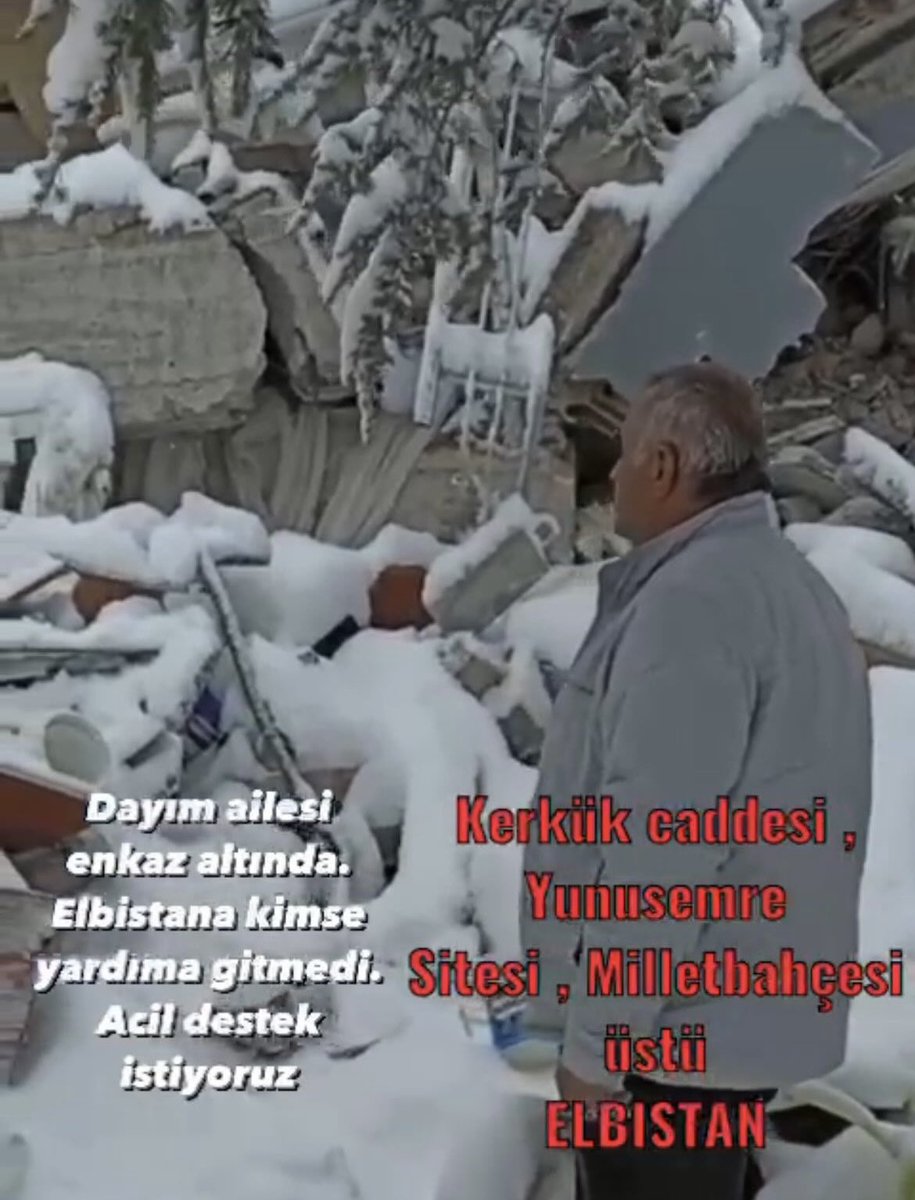 iphoneperisi's tweet photo. @bhalaci Bu adreste 4 aile hala göçük altında. Acil yardım! https://t.co/lMxmTSCvdr