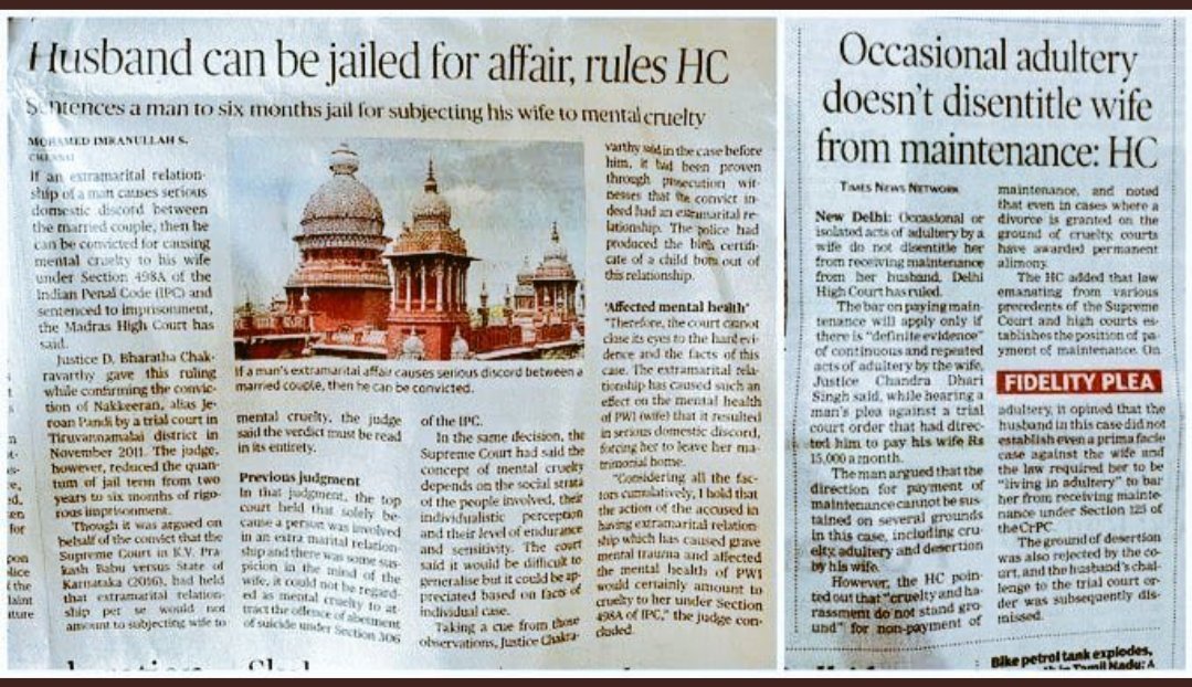 <a href="/SidMalhotra/">Sidharth Malhotra</a> #SidharthMalhotra permanent booking apka Huya hai, madam ka nei..
Thanks to people like Justice #Chandracud who already made law:  "By marrying, she has not consented to refrain from sexual relations outside marriage". Welcome to India's most hated Community called #Husband 🙏🙏