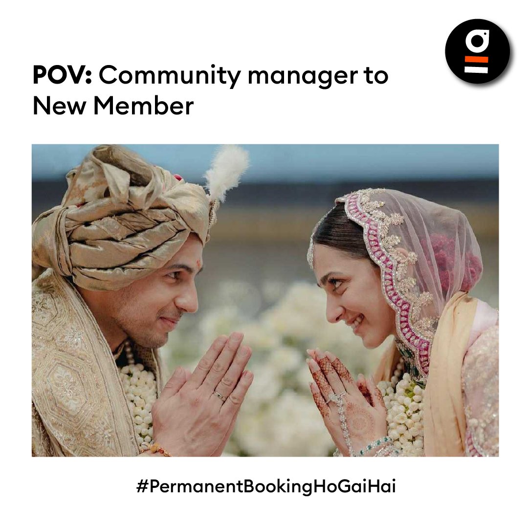heygrowzilla's tweet photo. #PermanentBooking the #Community way! 💖
Hit like if you agree with the thought! 😇
#SidKiaraWedding #SidKiara #weddingpictures #bollywoodcouple #sidharthmalohtra #kiaraadvani #trending #SidharthKiaraWedding https://t.co/YzrsAEwxjO