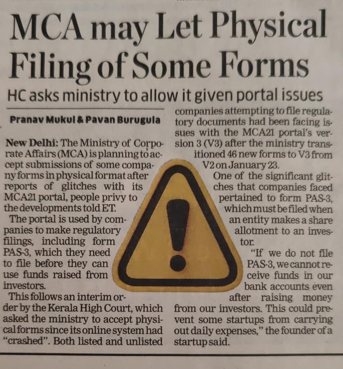 MCAfiling's tweet photo. #MCAfiling interrupted.
24/7๐ฑhttps://t.co/vu2De8EYXB
@theicai @icsi_cs @MCA21India
#MCA21 #CompanyFiling #PAS3 #Ozgian #KeralaHighCourt #ICSI #MCAV3 #V3Portal #V3problem #V3error #OzgIndia #OZG https://t.co/tvEaQHCu34