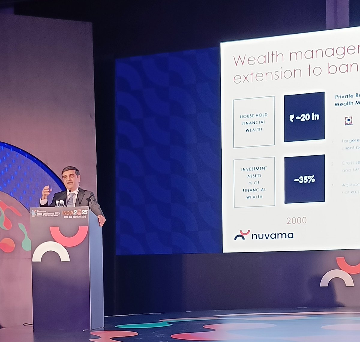 'This decade belongs to India.' Wealth is no longer concentrated among very few.  <a href="/ashishkehair/">ashish kehair</a> CEO&amp;MD @NuvamaWealthMgmt at the #NuvamaIndiaConference