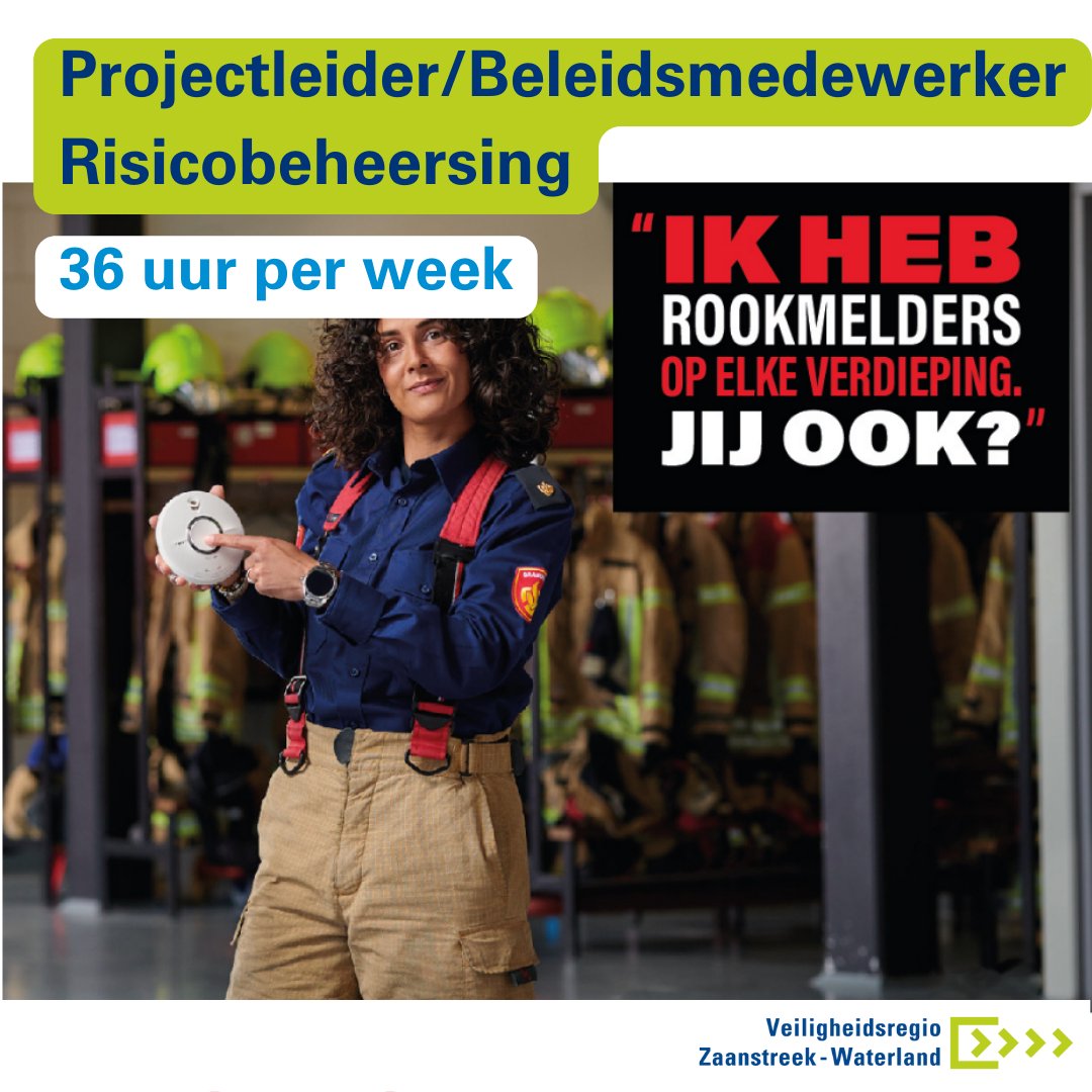 ❗#VACATURE❗ 𝐖𝐢𝐣 𝐳𝐨𝐞𝐤𝐞𝐧 𝐞𝐞𝐧 𝐏𝐫𝐨𝐣𝐞𝐜𝐭𝐥𝐞𝐢𝐝𝐞𝐫/𝐁𝐞𝐥𝐞𝐢𝐝𝐬𝐦𝐞𝐝𝐞𝐰𝐞𝐫𝐤𝐞𝐫 𝐑𝐢𝐬𝐢𝐜𝐨𝐛𝐞𝐡𝐞𝐞𝐫𝐬𝐢𝐧𝐠! Wil jij inwoners bewust maken van brandveiligheid en andere calamiteiten in en rond het huis? 👉 Reageer dan nu via vrzw.recruitee.com/o/projectleide…