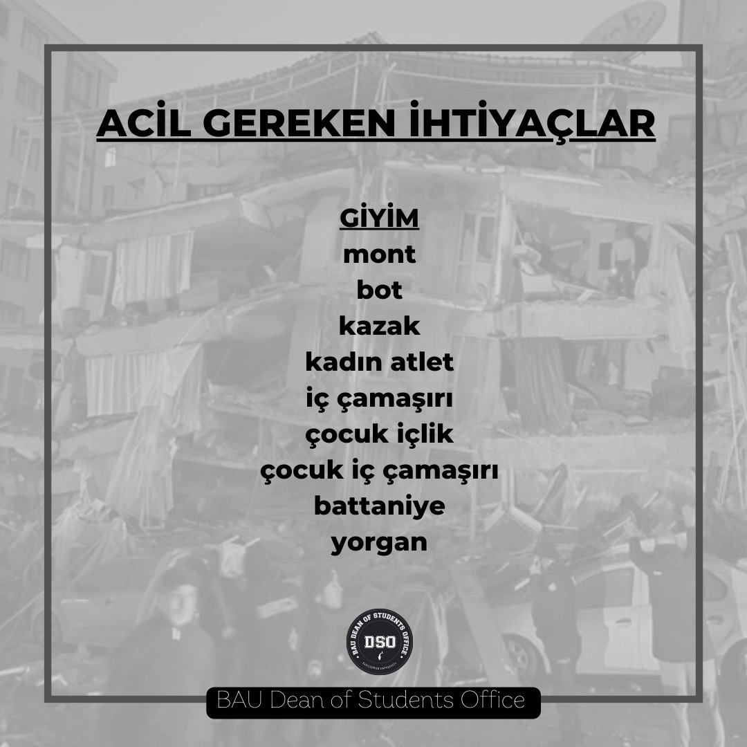 BAU Öğrenci Dekanlığı tweet media