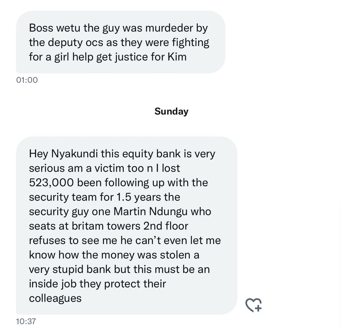 C_NyaKundiH's tweet photo. #BoycottEquityBank More victims are coming out. @njorogep enough is enough. Stop applying make-up and act. https://t.co/XprFeeU73p