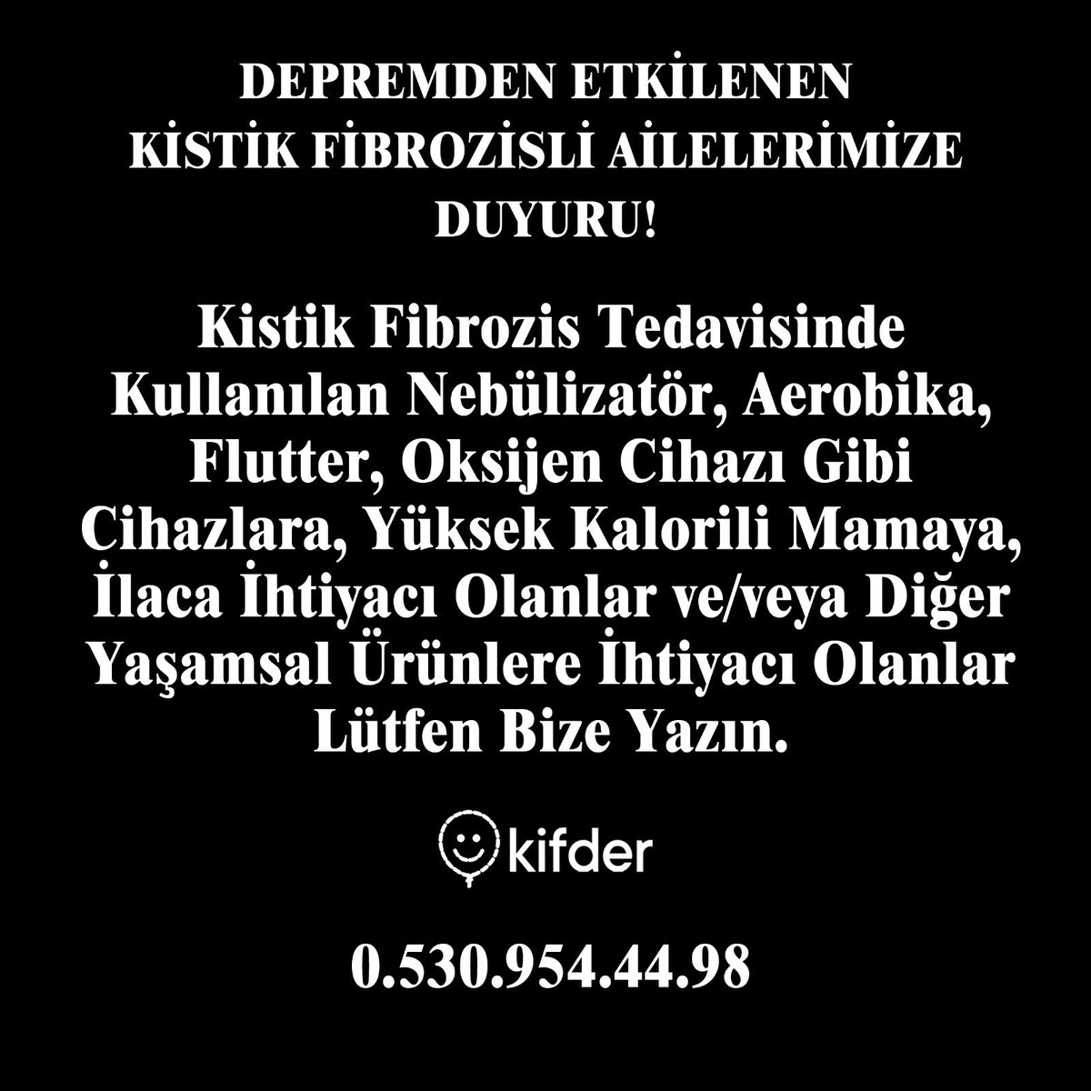 kifder's tweet photo. İhtiyaçları belirlemeye devam ediyoruz. Kistik fibrozisli ailelerimiz lütfen bize ulaşın. 
05309544498 https://t.co/hDQgPfUNBm