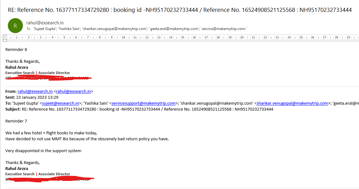 raharora21's tweet photo. @makemytripcare If I have money in my wallet since the last FOUR months and the backend team refuses to even reply to my emails. Can you help please? 
Ref No. 16377117334729280 : booking id -NH95170232733444 / Ref No. 16524908521125568 https://t.co/18zMKMc3Ez