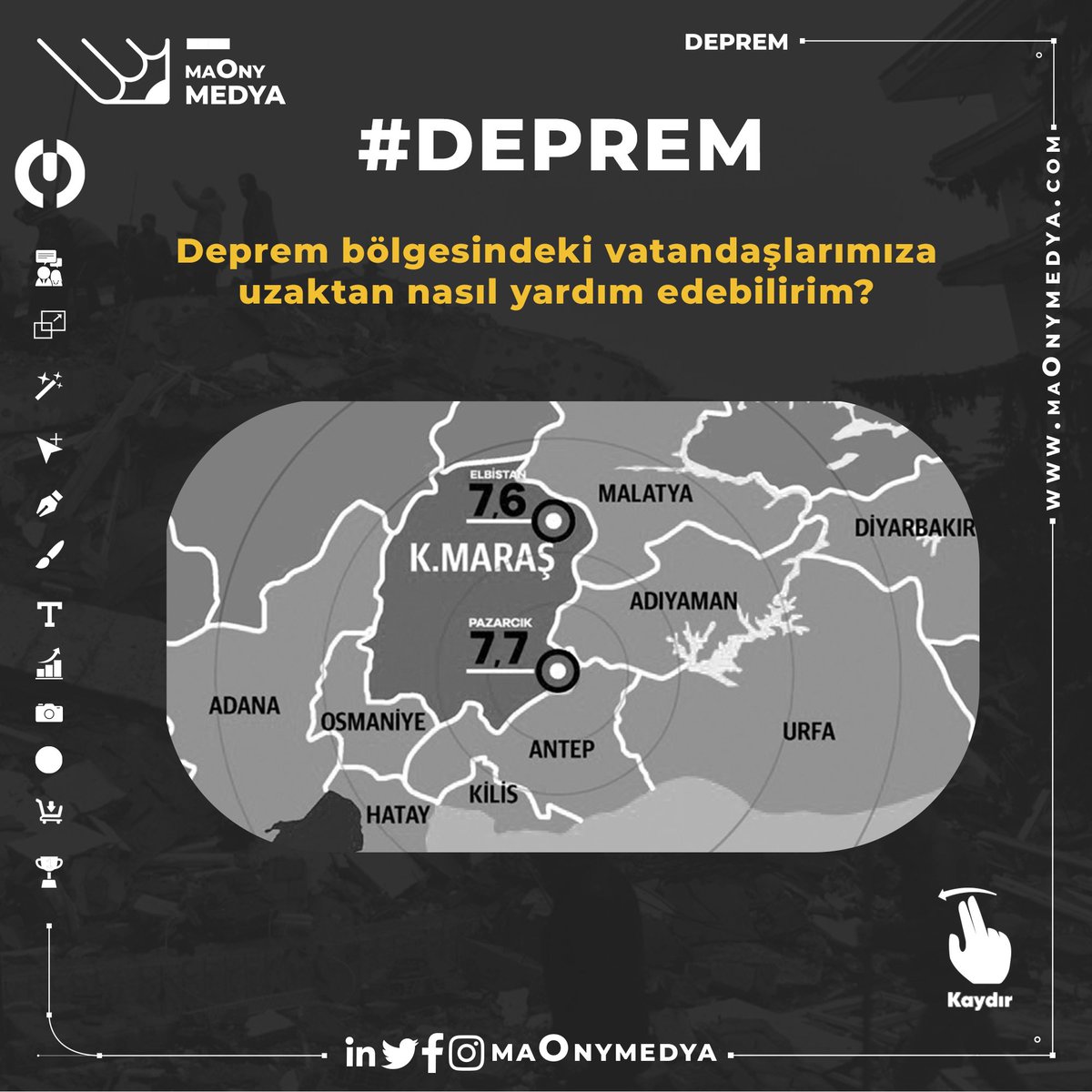 Deprem bölgelerinde olmayan vatandaşlarımız neler yapabilir? Nelere dikkat etmeli?

#Deprem #Kahramanmaraş #Gaziantep #Osmaniye #Kilis #Malatya #Adana #Hatay #Adıyaman #Diyarbakır #Şanlıurfa  #AHBAP #AFET