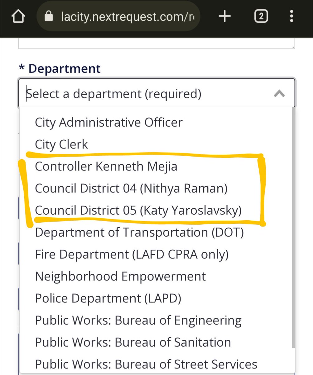 NN35007's tweet photo. Hey @cd1losangeles and @CD13LosAngeles, when will you be on NextRequest to allow easier public records requests? @CD5LosAngeles and @lacontroller are already on it, as is @cd4losangeles. https://t.co/XbuxKOohwN