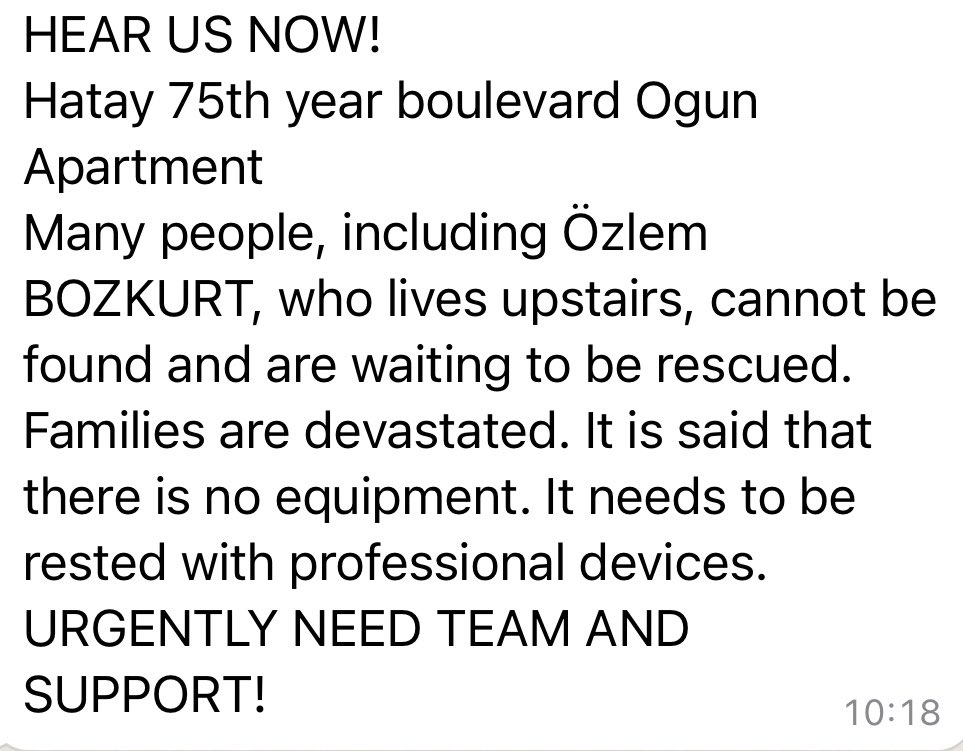 elifyaziciiiii's tweet photo. @NFCC @haluklevent 
HELP US!!!!
OGUN APARTMENT https://t.co/DHQIIEpaNc