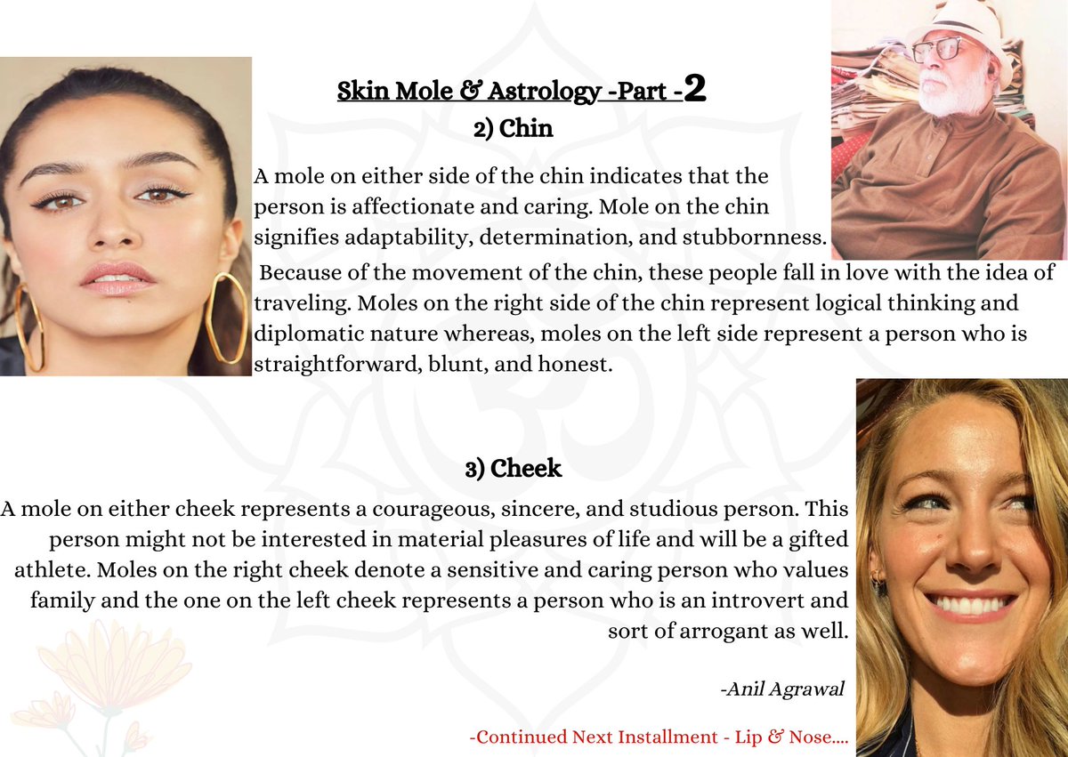 Skin Mole &amp; Astrology -Part -
2