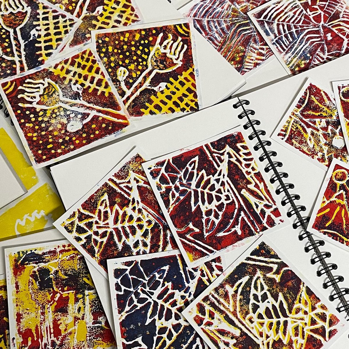 With my change of role, I now teach KS2 PPA Art. It certainly isn’t the same as being in the classroom but I do have my own Art Room, work with a wide range of kids and try new stuff - like this reduction printing work we’ve done in Year 5. We’re pretty chuffed with the results!