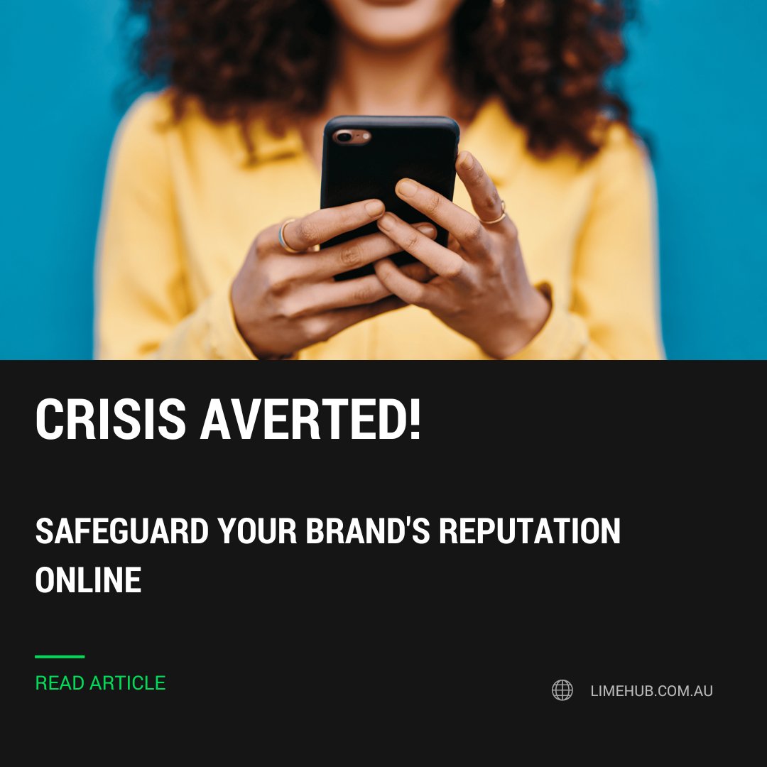 LimeHub's tweet photo. Don't let a crisis ruin your brand's reputation! 

Check out our latest blog on managing brand reputation in the digital age. 

https://t.co/N7x7DJtFzD

#ReputationManagement #BrandProtection #DigitalAge https://t.co/eRQTWWvZMY