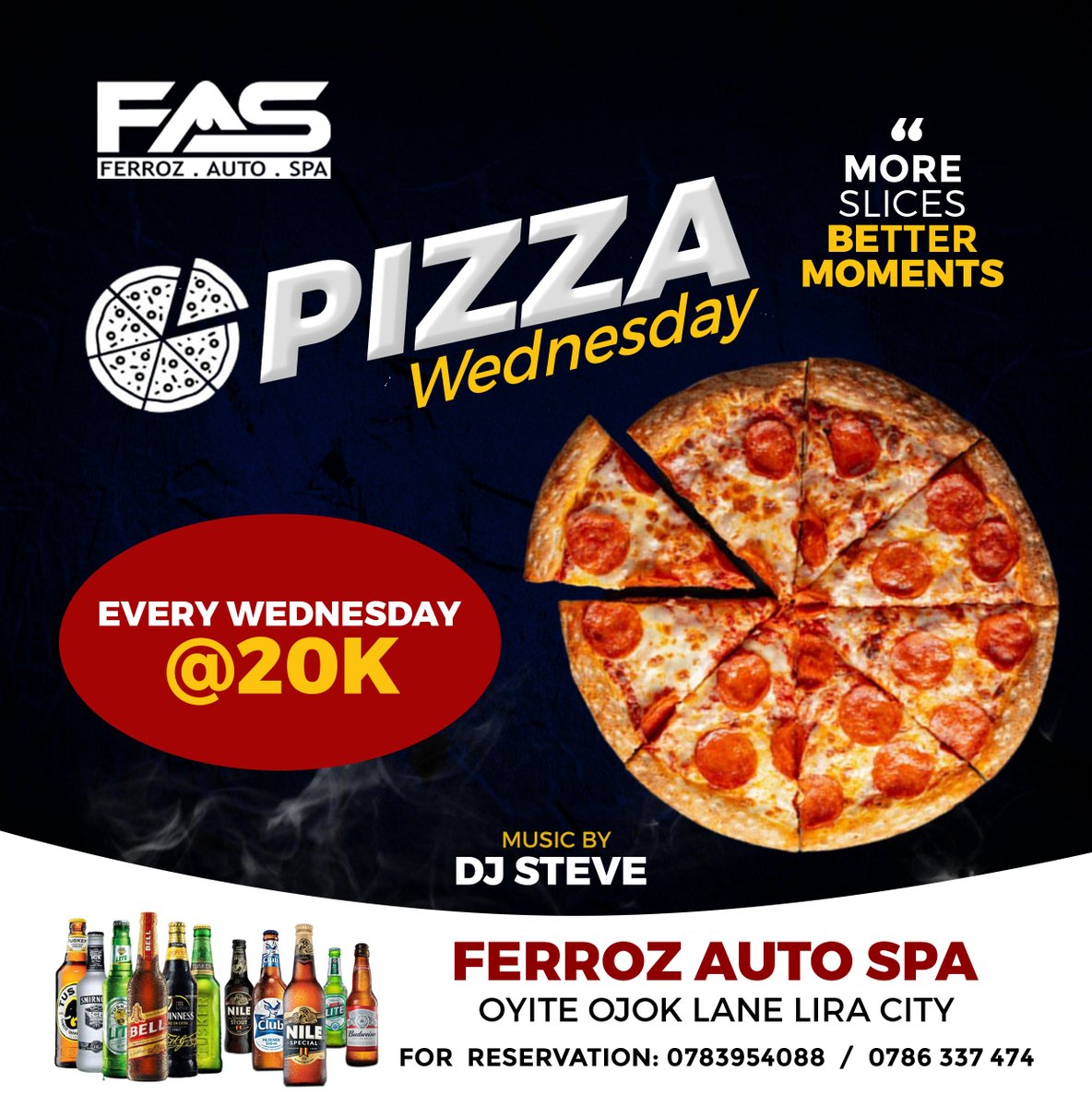 FerrozLounge's tweet image. 🚨Tip of the day;
Do you want to make your day better?

Come &amp;amp; Enjoy the best Pizza in town only at Ferroz Auto Spa Today

Whether you&apos;re coming alone, with friends or family, we gat you😉 you&apos;ll enjoy our Pizza and  still be wanting more🤤

#PizzaWednesday

Dj Meek on Decks