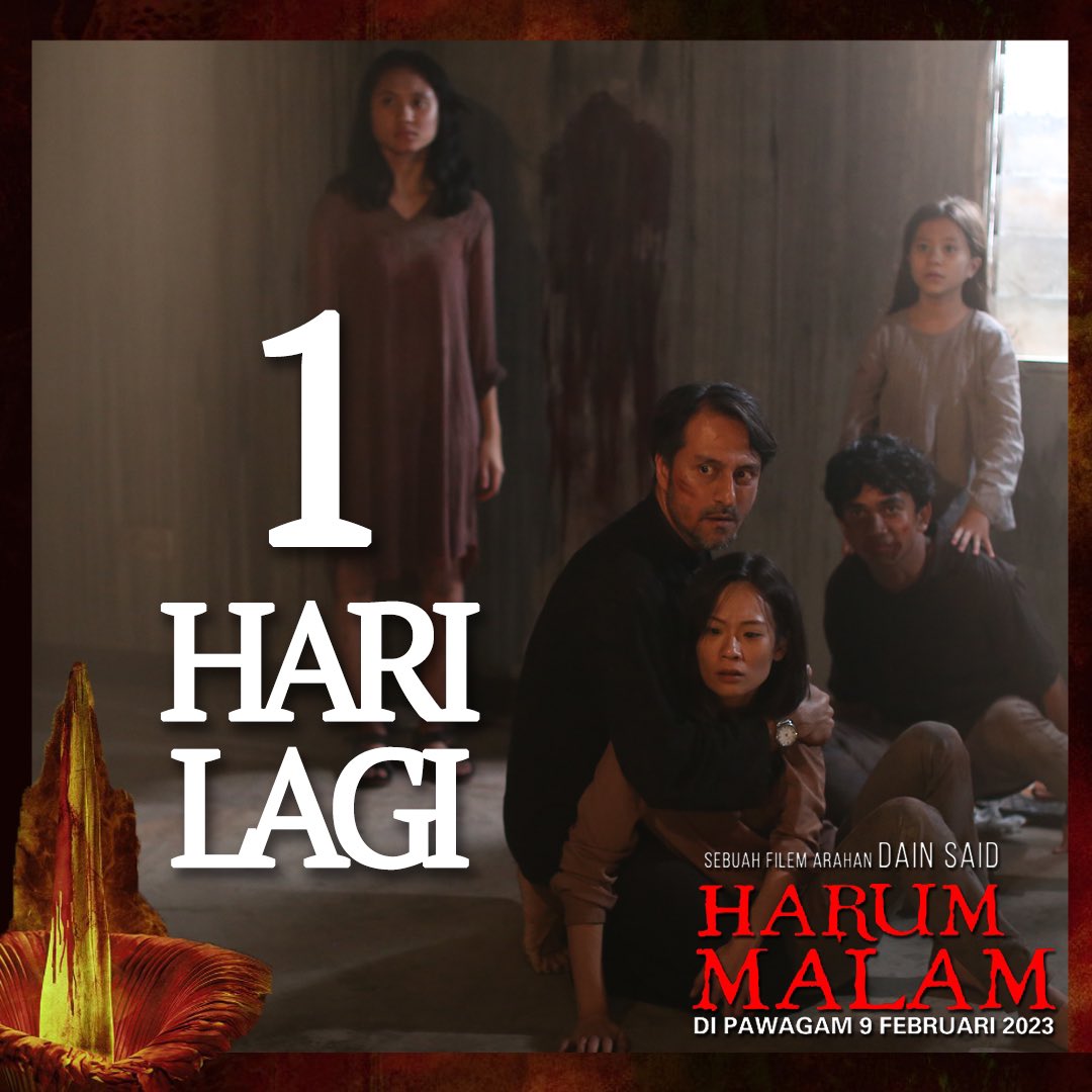 Rekomen_Filem's tweet photo. Sebelum dihipnosis Zuhal & Nur, 1 hari lagi karya #DainSaid #HarumMalam tayang di pawagam seluruh Malaysia!
@Bront_Palarae @idanaedan @nadiyanisaa @remy_ishak @harummalam_film https://t.co/4wdOLFU1Pe