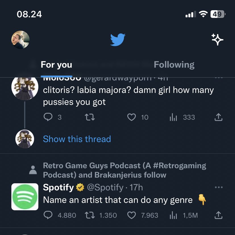 Alright who broke the top of Twitter? It’s clipping